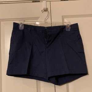 Navy chino shorts
